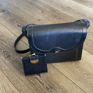 Bally crossbody purse and matching coin purse wallet